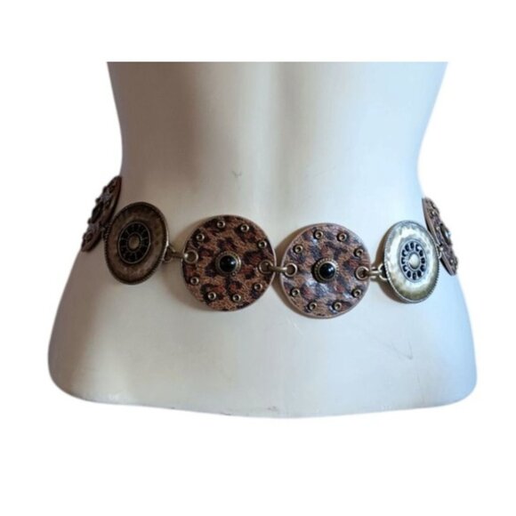 Statement Chain Belt Bronze Wheels Steampunk Nomad Apocalyptic Cosplay Womens main image 6